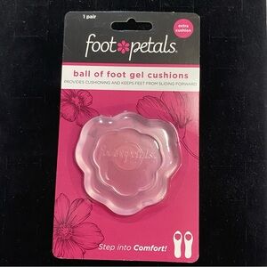 NEW Foot Petals Ball of Foot Gel Cushions Clear Extra Cushion Inserts